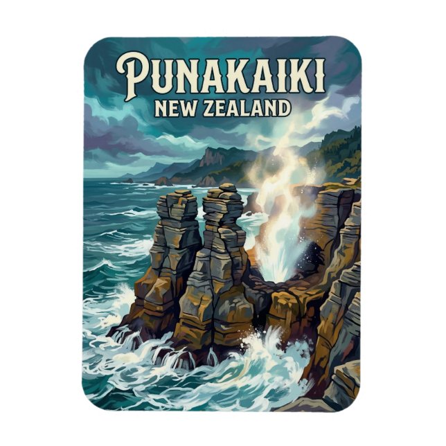 Imán Pancake Rocks Nueva Zelanda (Vertical)