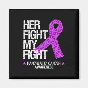 Imán Pancreatic Cancer Awareness Purple Ribbon: Su Luch
