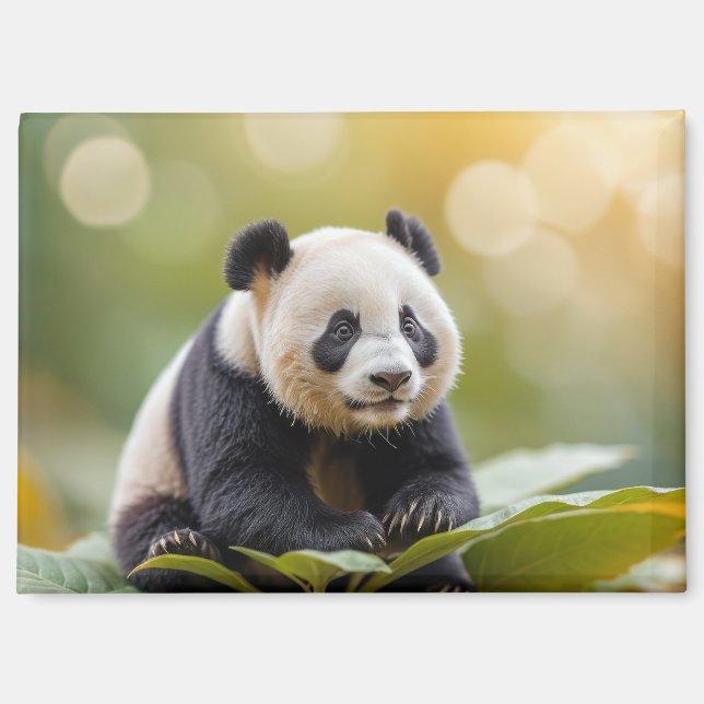 Imán Panda Animal Fun Minitamaño Fantástico Surreal (Anverso)