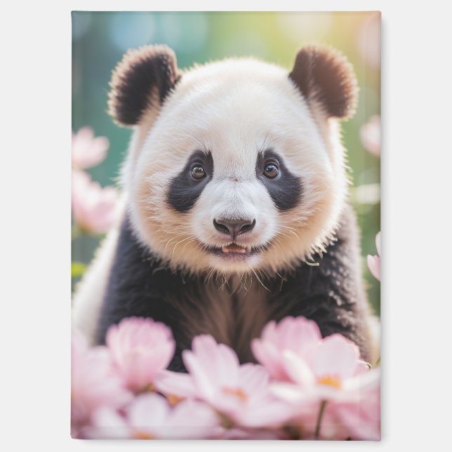 Imán Panda Animal Fun Minitamaño Fantástico Surreal (Anverso)