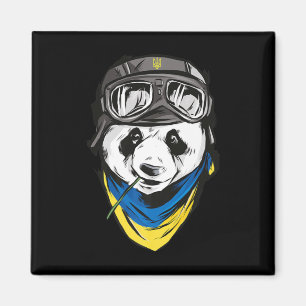 Imán Panda Bandera ucraniana recuerdo ucraniano ucrania