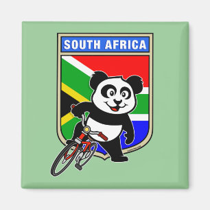 Imán Panda ciclista sudafricano