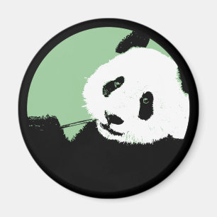 Imán panda. círculo verdemar