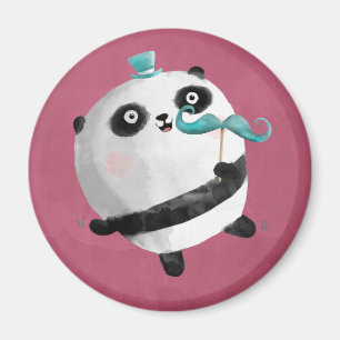 Imán Panda con los bigotes