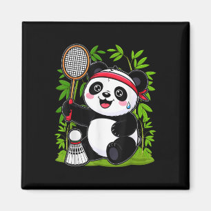 Imán Panda de bádminton exhausto - Ani de shuttle diver