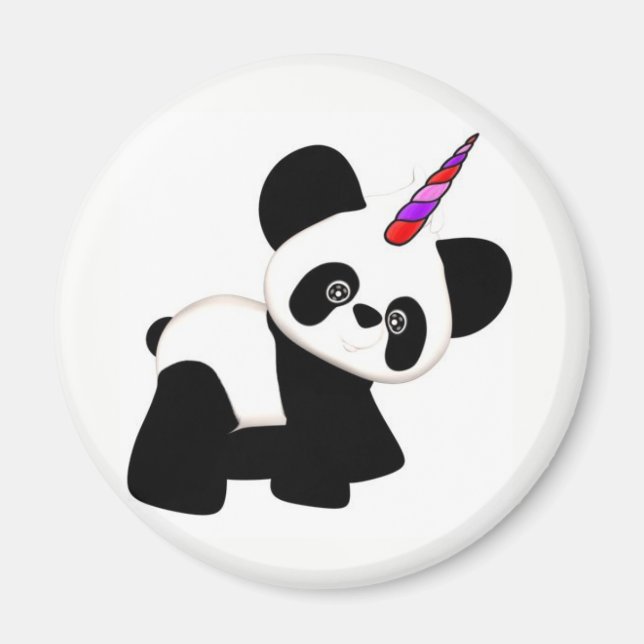 Imán Panda de Unicornio. Pandacorn (Frente)