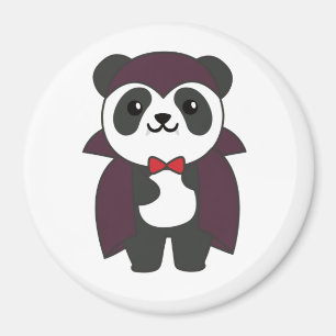 Imán Panda Halloween Cute Devil Kids Vampistume