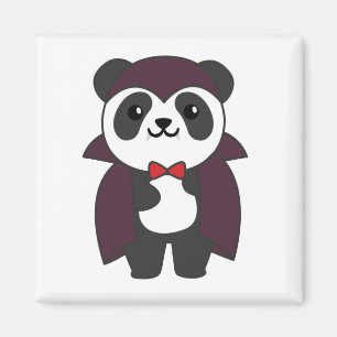 Imán Panda Halloween Cute Devil Kids Vampistume