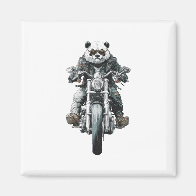 Imán Panda Motero (Frente)