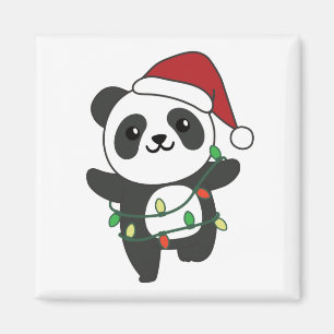 Imán Panda Navidades Animales de Invierno Pandas Magnet