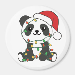 Imán Panda Navidades Animales de Invierno Pandas Magnet