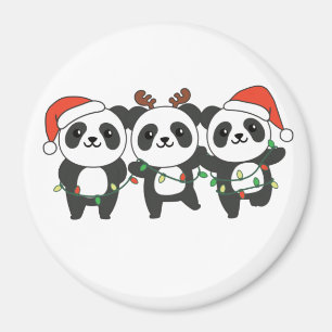 Imán Panda Navidades Navidades Animales Cute Pandas Mag