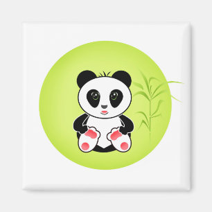 Imán Panda, personalizado, niños