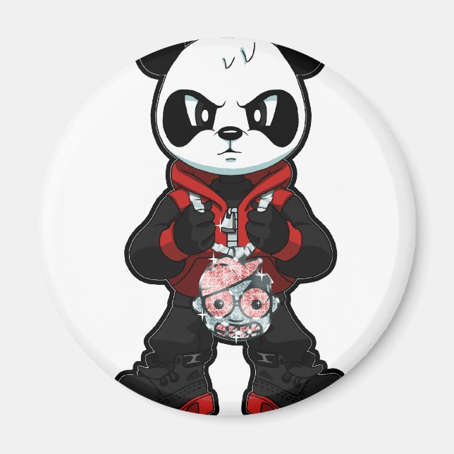 Imán Panda rojo (Frente)