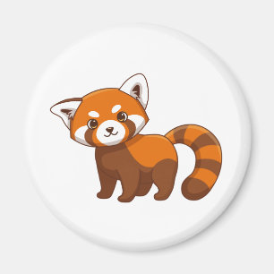 Imán Panda Rojo Che