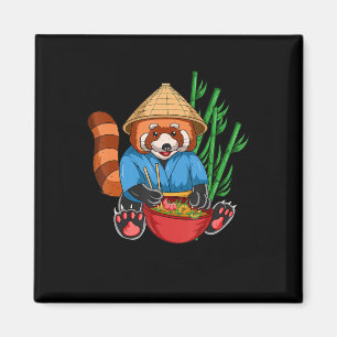 Imán Panda Rojo Ramen Cook Hombres Mujeres Niños Ramen