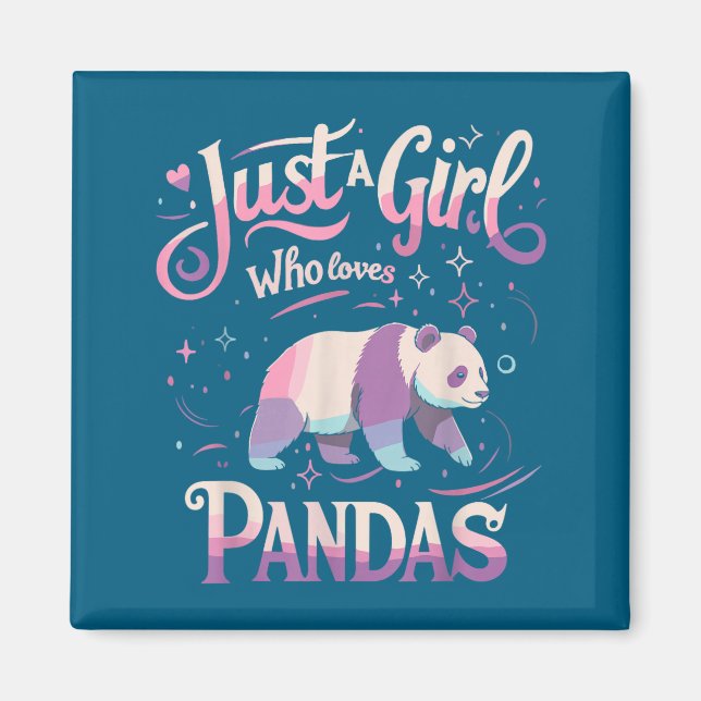 Imán Panda Shirt Women Men Cute Funny  (Frente)