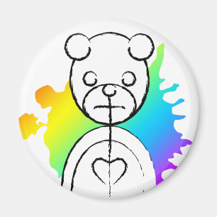 Imán panda splatz.