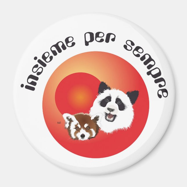 Imán Panda Treffen Magnet (Frente)