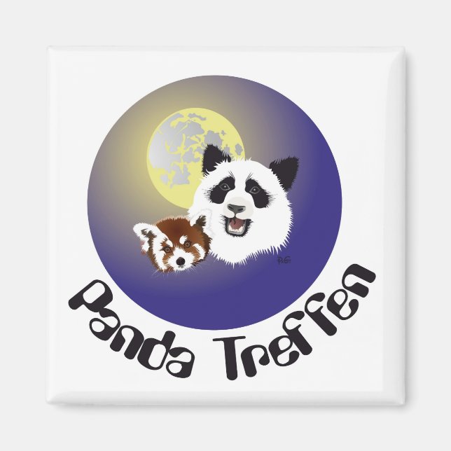 Imán Panda Treffen Magnet (Frente)