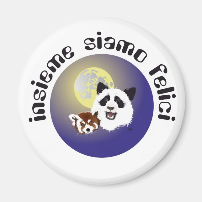 Imán Panda Treffen Magnet (Frente)