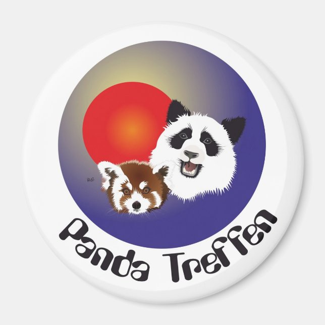 Imán Panda Treffen Magnet (Frente)
