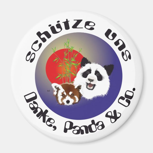 Imán Panda Treffen Magnet (Frente)