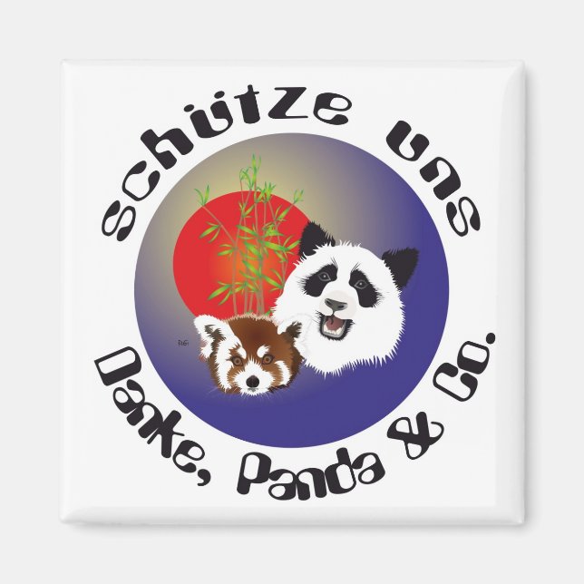 Imán Panda Treffen Magnet (Frente)