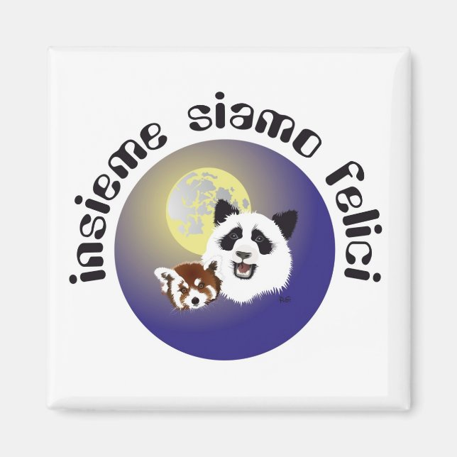 Imán Panda Treffen Magnet (Frente)