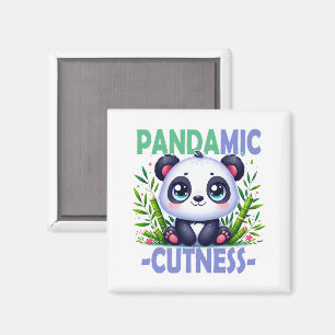 Imán Pandamic Cuteness. Personalizado Cute baby Panda