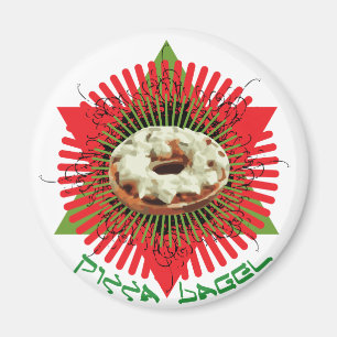 Imán Panecillo de la pizza: Italiano judío