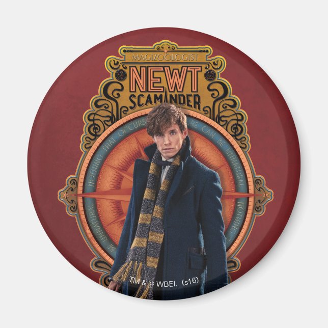Imán Panel de Art Nouveau permanente de NEWT SCAMANDER™ (Frente)
