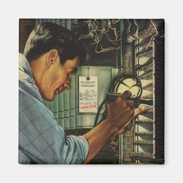 Imán Panel de Disyuntores Eléctricos Comerciales Antigu (Frente)
