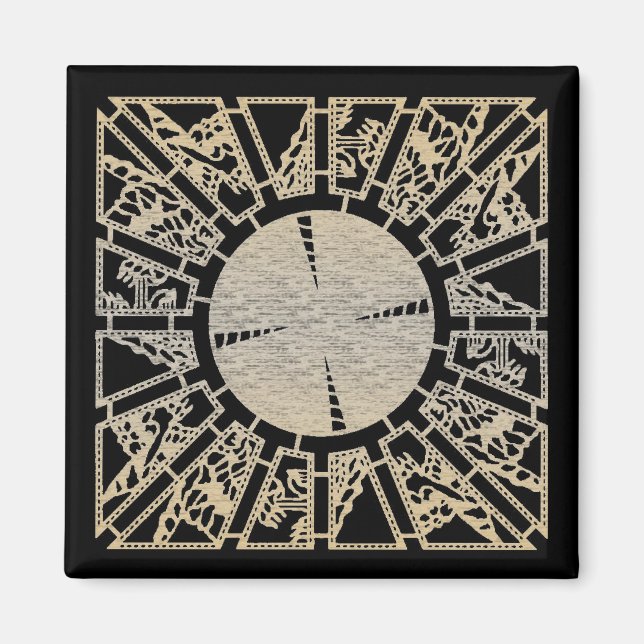 Imán Panel de laminado 1 (latón) (Frente)