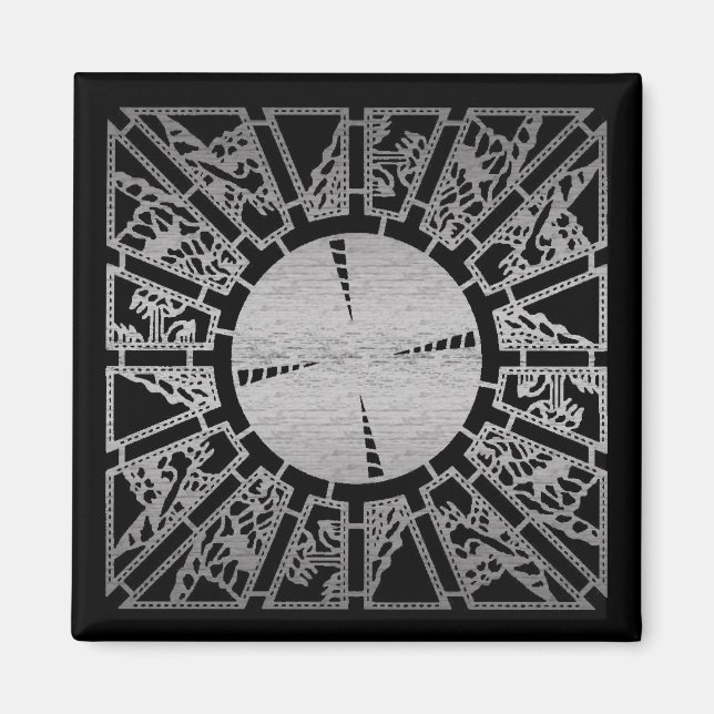 Imán Panel de laminado 1 (plata) (Frente)