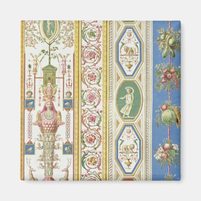 Imán Panel de Raphael Loggia en el Vaticano, engr (Frente)