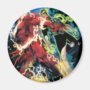 Imán Panel de relámpago y linterna verde
