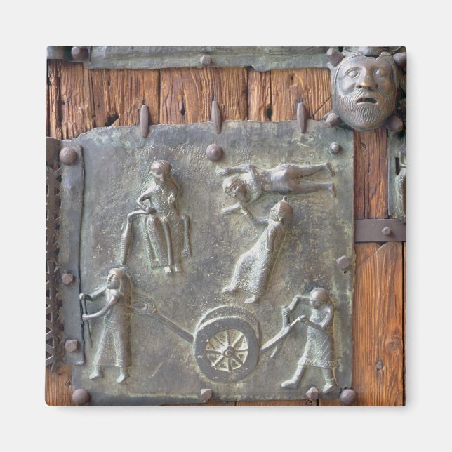 Imán Panel desde la puerta izquierda, siglo XII (bronz (Frente)