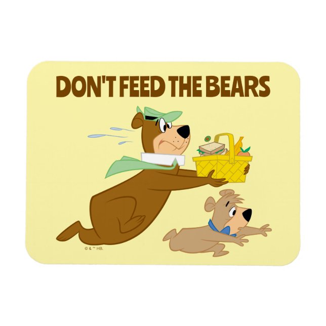 Imán Pánico de Oso Yogi y Boo-Boo (Horizontal)