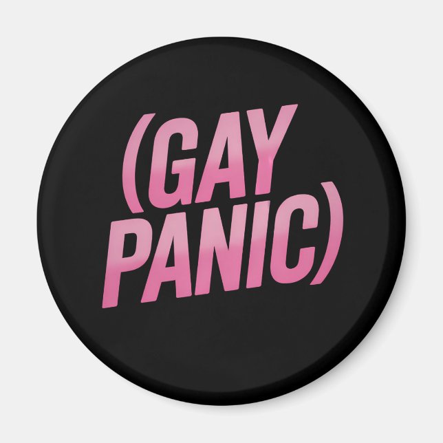 Imán Pánico Gay Protesta Orgullo LGBTQ (Frente)