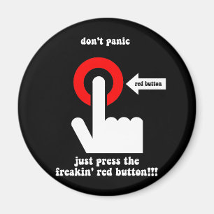 Imán pánico gracioso