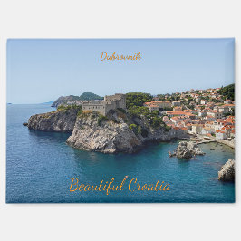 Imán Panorama de Dubrovnik en Croacia viaje