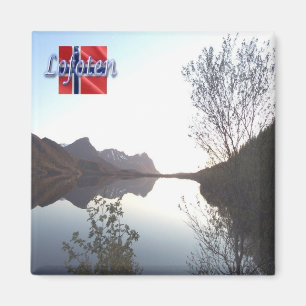 Imán panorama de LOFOTEN zNO137, Noruega, Fridge