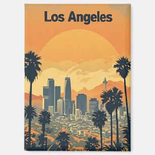 Imán Panorama de Los Ángeles California Recuerdo