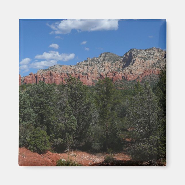 Imán Panorama de Red Rocks en Sedona Arizona (Frente)