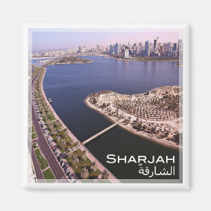 Imán panorama de ZAE016 SHARJAH, Emiratos Árabes Unidos