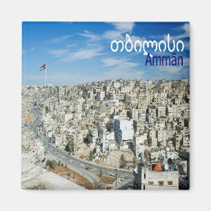 Imán panorama de zJO008 AMMAN, Jordania, Asia, Fridge