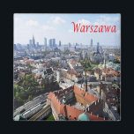 Imán panorama de ZPL011 WARSAW, Polonia, Europa, Fridge<br><div class="desc">Aquí encontrarás el recuerdo de tus vacaciones. Esta categoría contiene imanes de refrigerador de muchos lugares en Polonia. ¡Sorprende a amigos y parientes con los recuerdos únicos de tu gran viaje! ¡Pruébelos!</div>