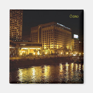 Imán Panorama nocturno de El Cairo