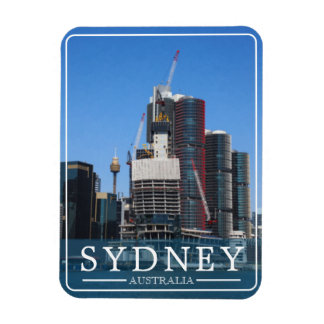 Imán Panorama urbano de Sydney con estilo pictórico
